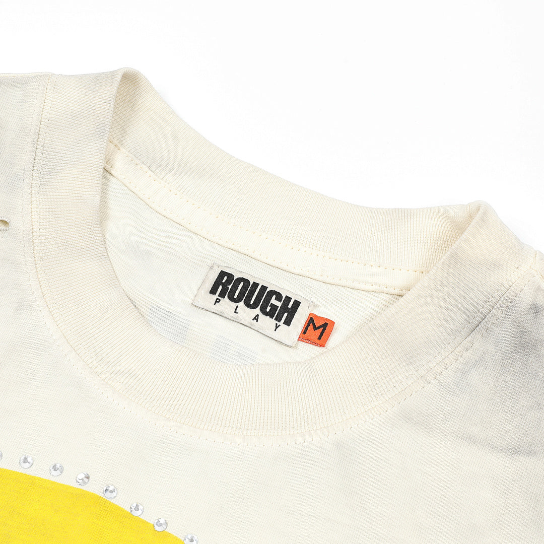 Rough Play Sylvester Oversized Graphic Tee — Cream