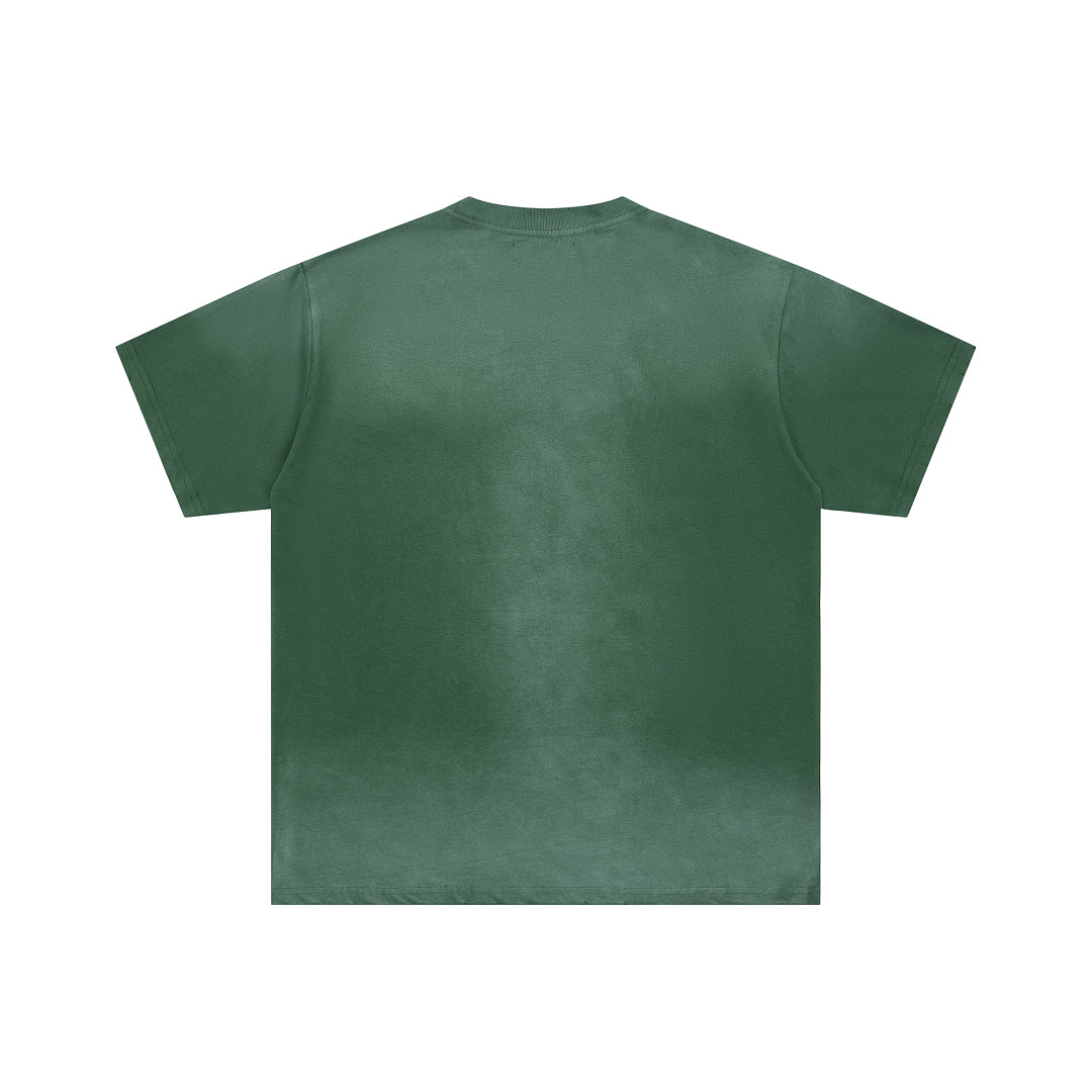 DUAA Guide Me Protect Me Oversized Graphic Tee — Forest Green