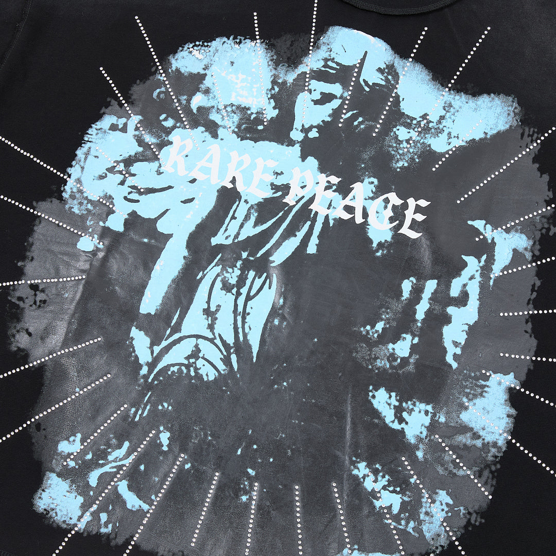 Rare Peace It’s OK To Cry Oversized Graphic Tee — Black