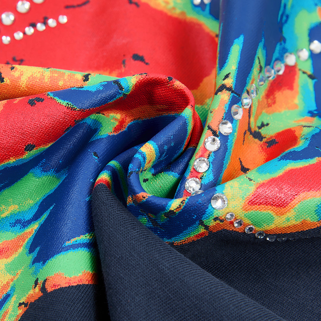 Rare Peace Sorry For The Rest Of The World Oversized Graphic Tee — Navy