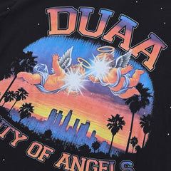 DUAA City of Angels Oversized Graphic Tee — Black
