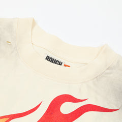Rough Play The World Is Yours Oversized Long Sleeve — Cream