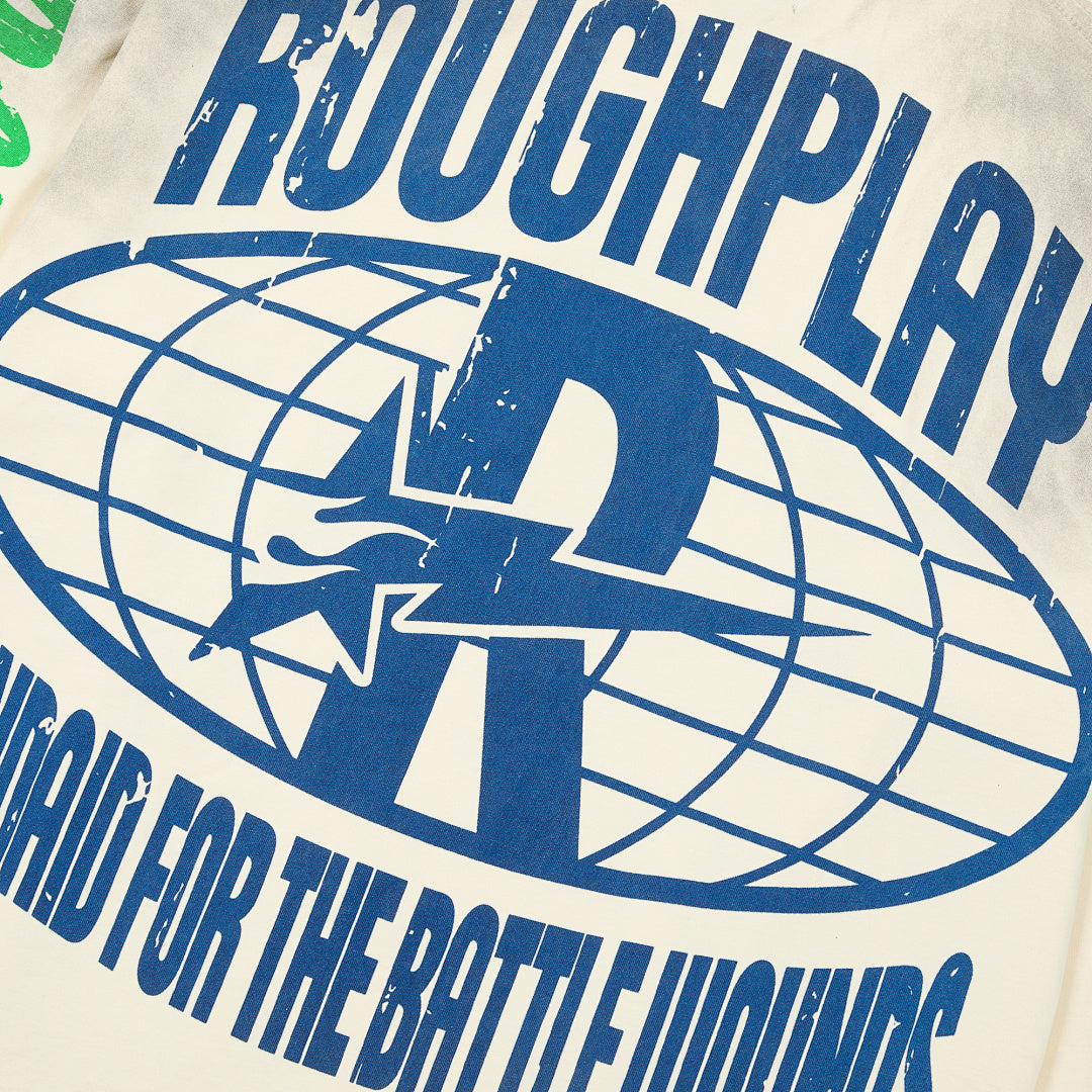 Rough Play The World Is Yours Oversized Long Sleeve — Cream