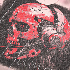 Rare Peace No Longer Human Oversized Graphic Tee — Pink