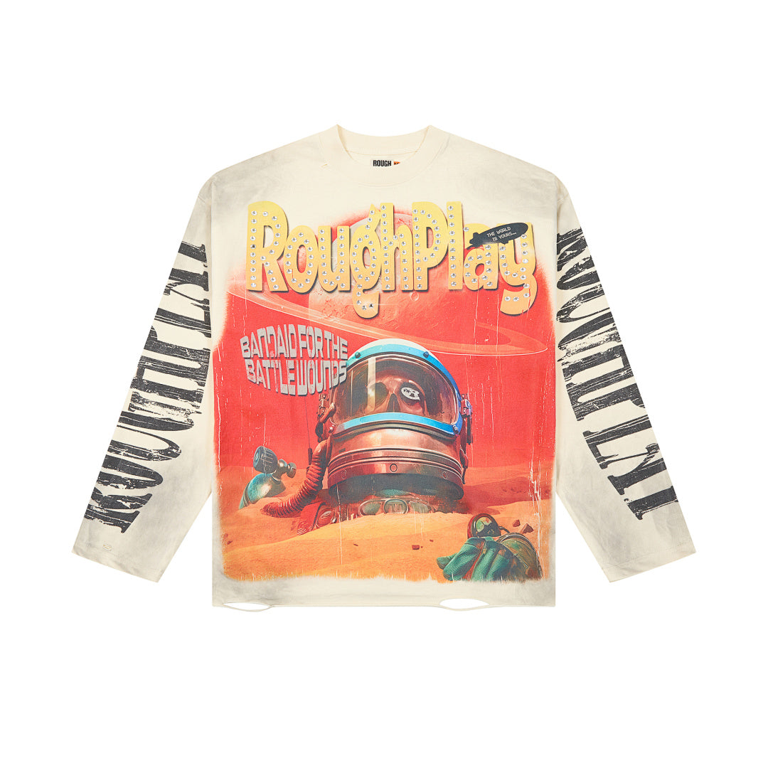 Rough Play Lost in Space Oversized Long Sleeve — Cream
