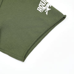 Rough Play Jungle Skull Oversized Graphic Tee — Olive