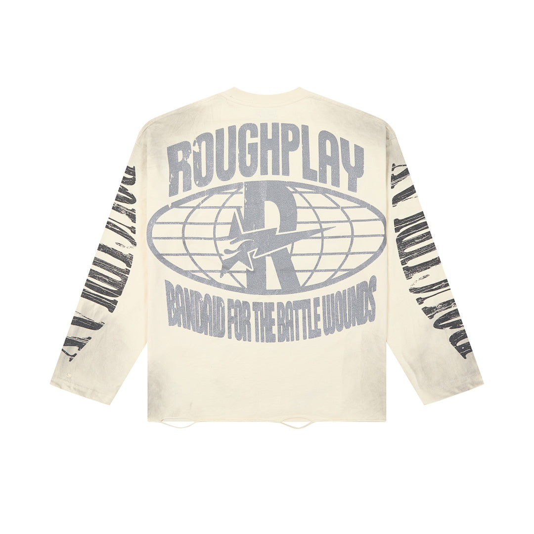 Rough Play Lost in Space Oversized Long Sleeve — Cream
