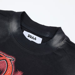 DUAA Hotline 8 Ball Oversized Graphic Tee — Black