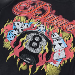 DUAA Hotline 8 Ball Oversized Graphic Tee — Black