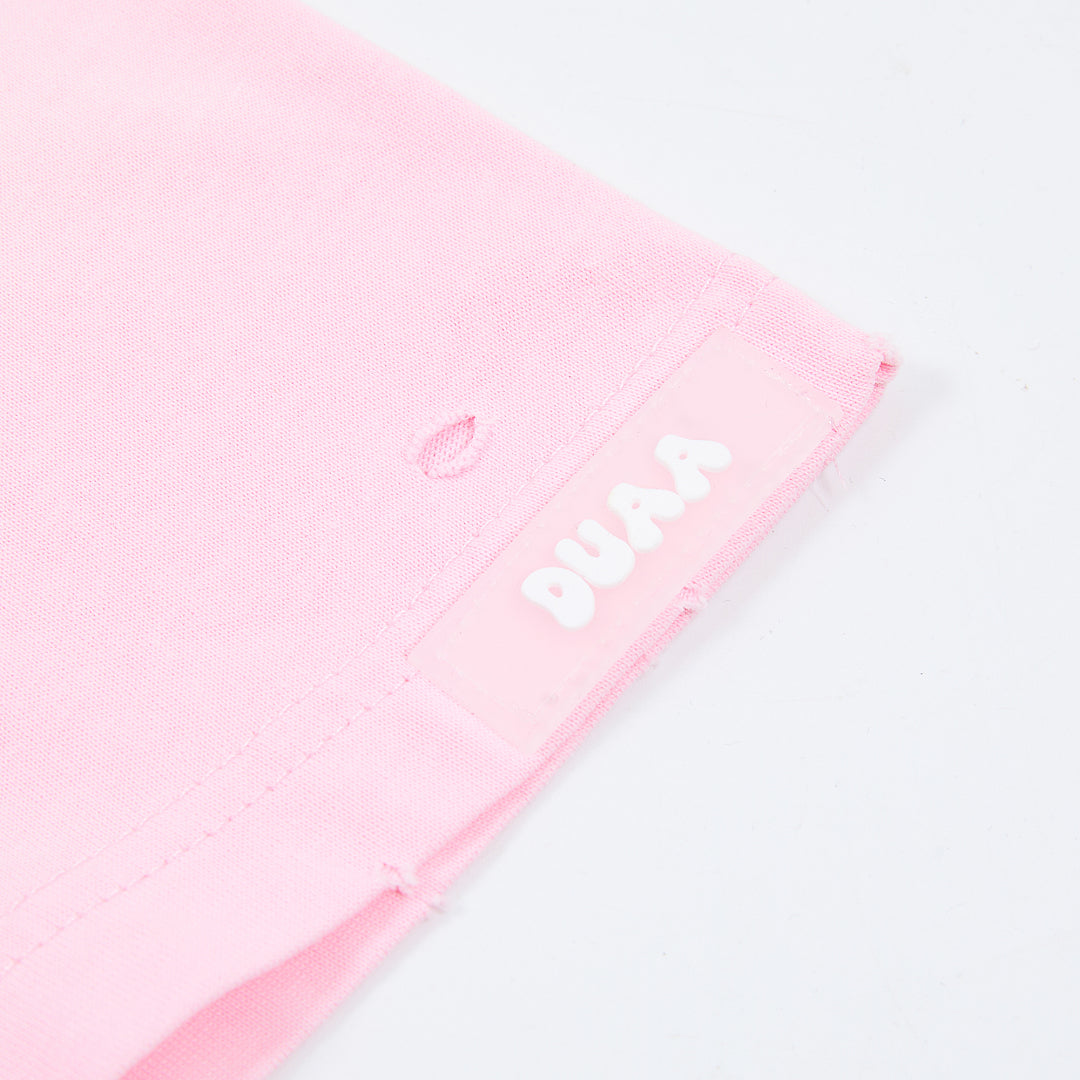 DUAA No.10 Legend Oversized Graphic Tee — Pink