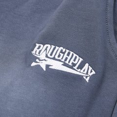 Rough Play Rhinestone Wordmark Oversized Sweatpants — Slate