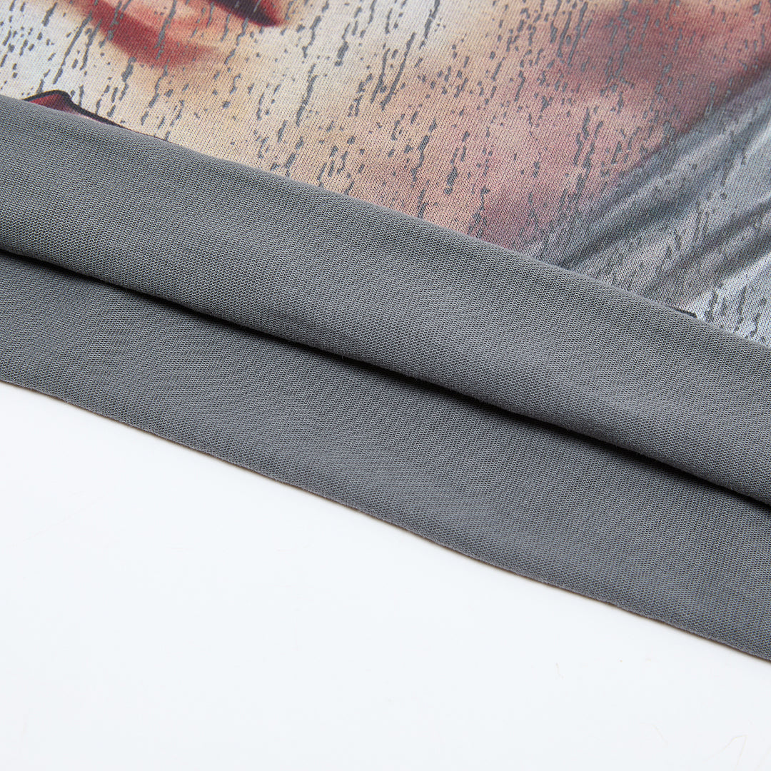 Rare Peace The Beginning of the End Oversized Graphic Tee — Washed Grey