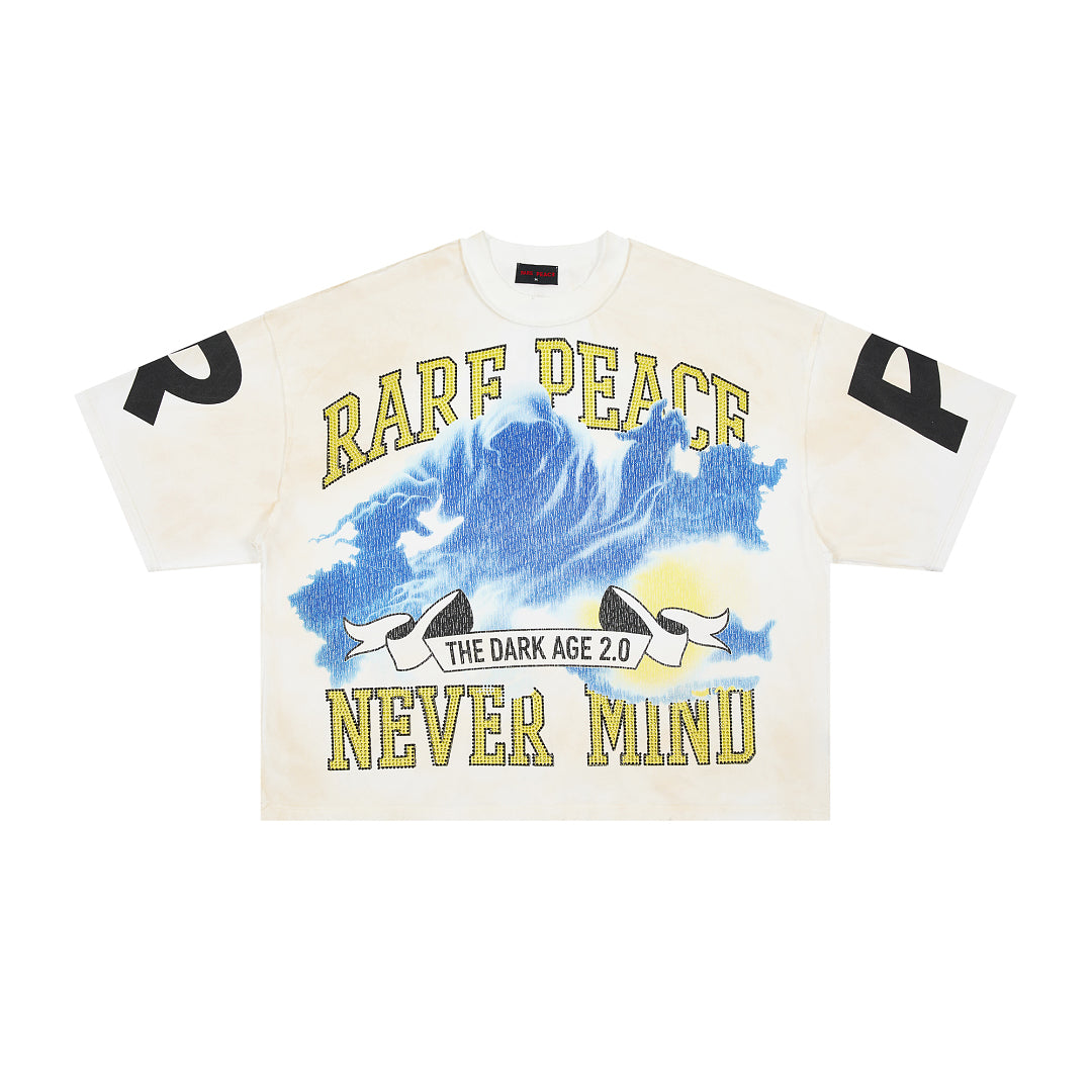 Rare Peace SOS The End Of An Era Crop Tee — White