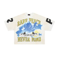 Rare Peace SOS The End Of An Era Crop Tee — White