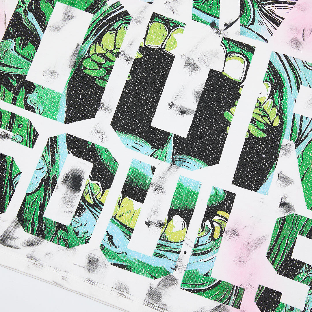 Rare Peace Enraged Graphic Crop Tee — Tie Dye