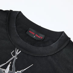 Rare Peace Sorry For The Rest Of The World Crop Tee — Black
