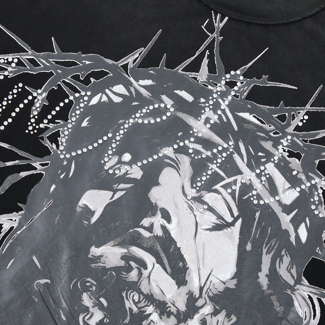 Rare Peace Sorry For The Rest Of The World Crop Tee — Black