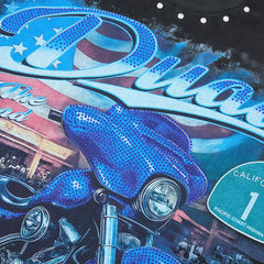 DUAA On the Road Oversized Graphic Tee — Malibu California Black