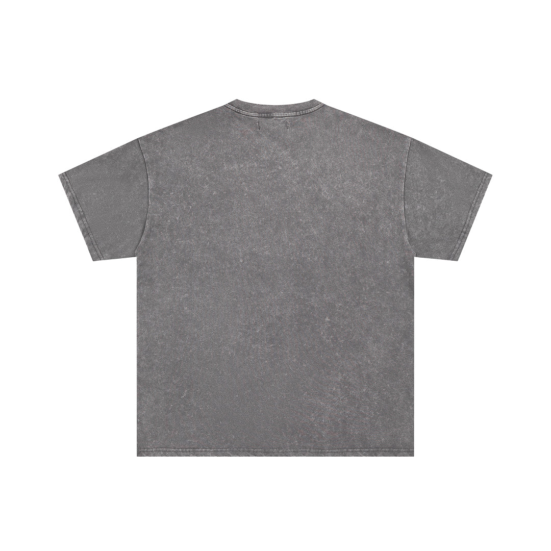 DUAA Money Truck Oversized Graphic Tee — Washed Grey