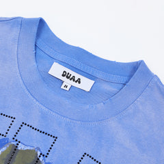 DUAA Muhammad Ali Oversized Graphic Tee — Blue