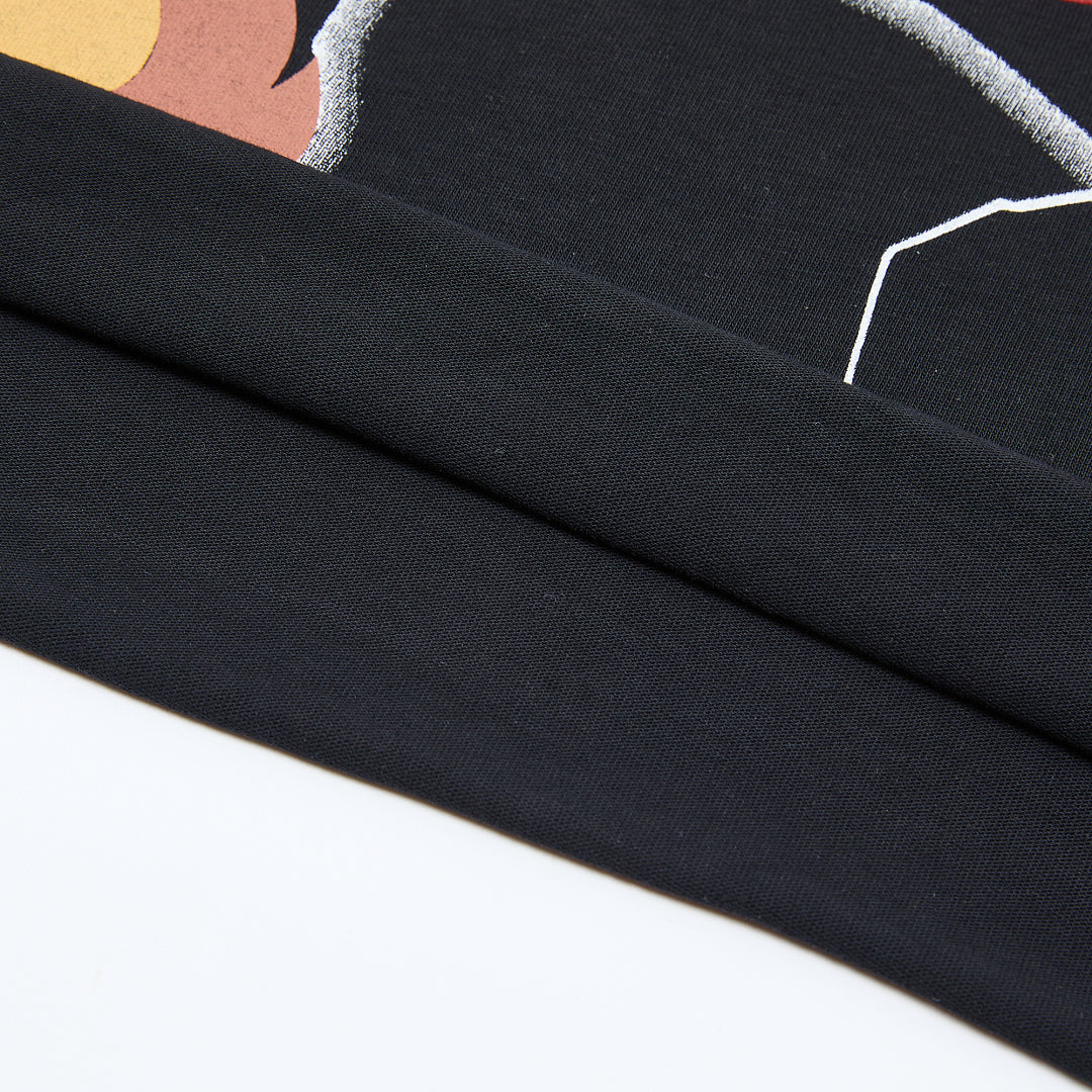 DUAA Boxing Bulldog Oversized Graphic Tee — Black