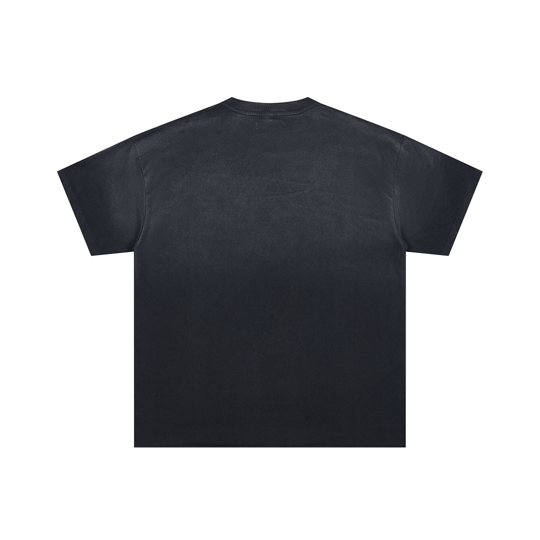 DUAA Boxing Bulldog Oversized Graphic Tee — Black