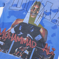 DUAA Muhammad Ali Oversized Graphic Tee — Blue
