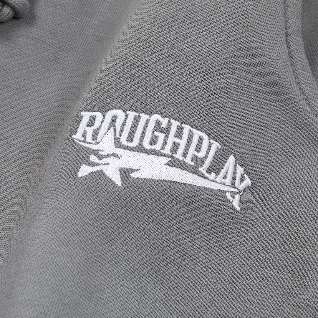 Rough Play Orange Stripe Oversized Sweatpants — Grey