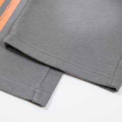 Rough Play Orange Stripe Oversized Sweatpants — Grey