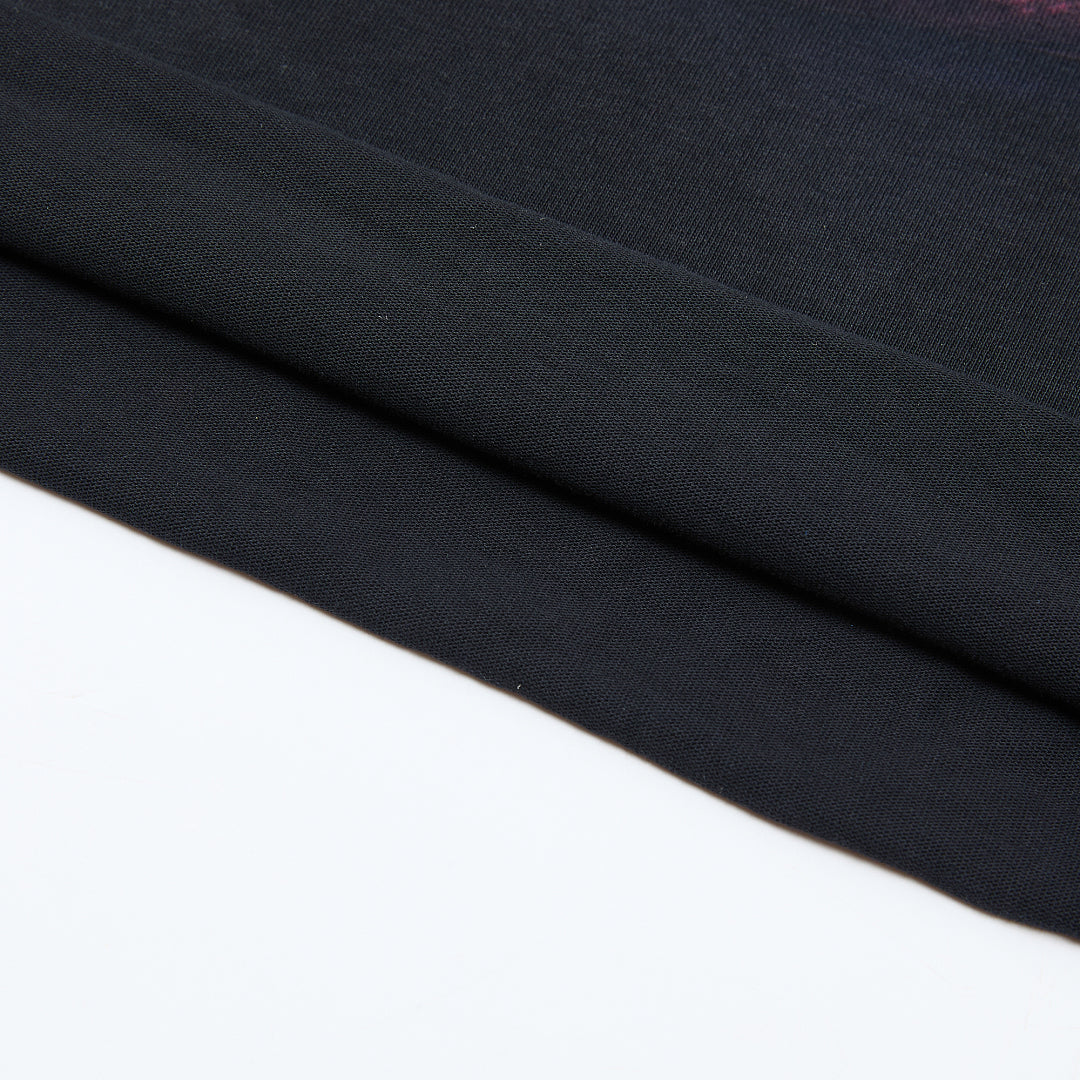 DUAA Forever Invasion 2 Oversized Graphic Tee — Washed Black