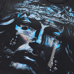 Rare Peace God’s Tear Oversized Graphic Tee — Black
