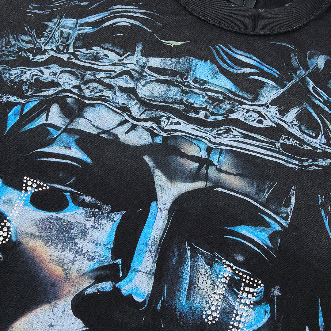 Rare Peace God’s Tear Oversized Graphic Tee — Black
