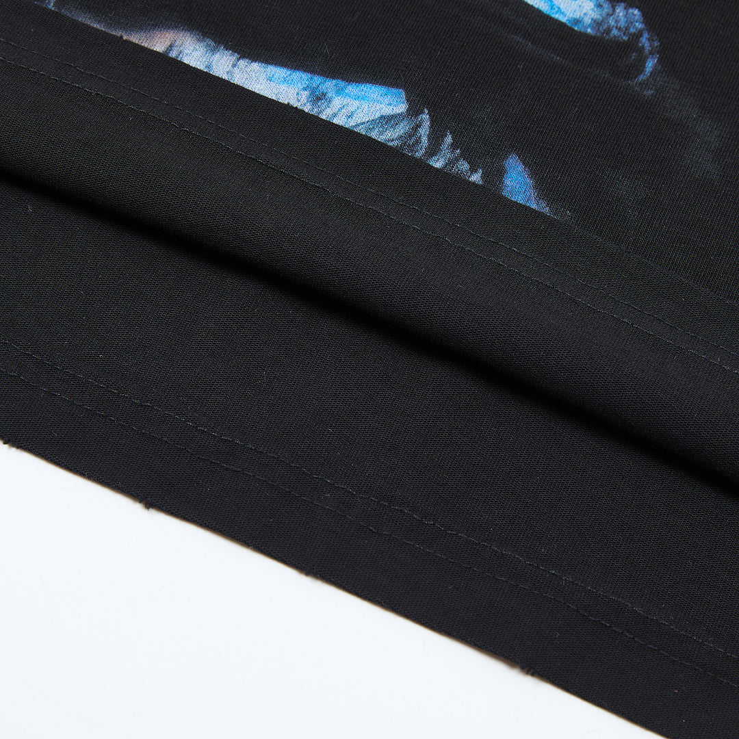 Rare Peace God’s Tear Oversized Graphic Tee — Black