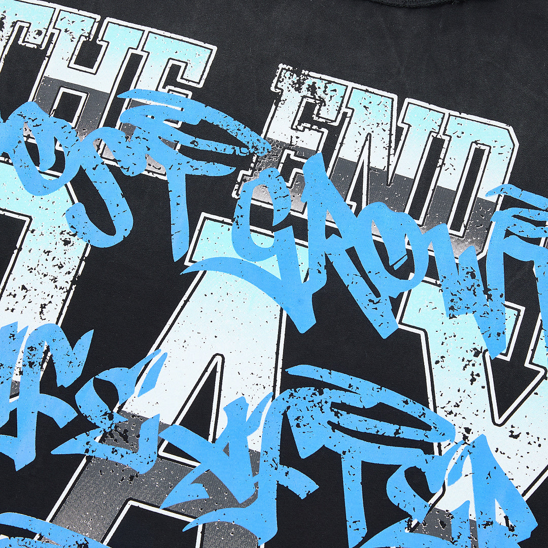 Rare Peace God’s Tear Oversized Graphic Tee — Black