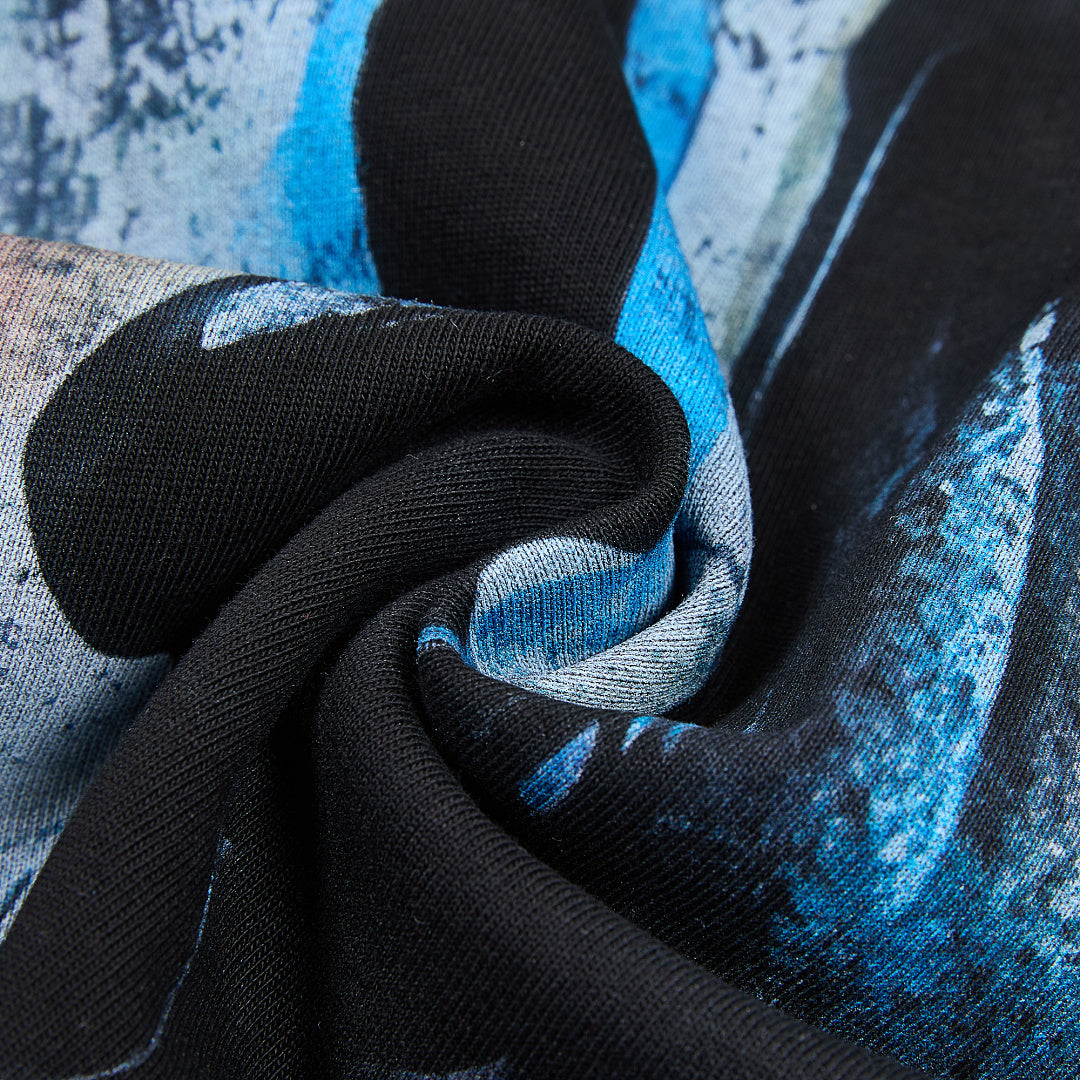 Rare Peace God’s Tear Oversized Graphic Tee — Black