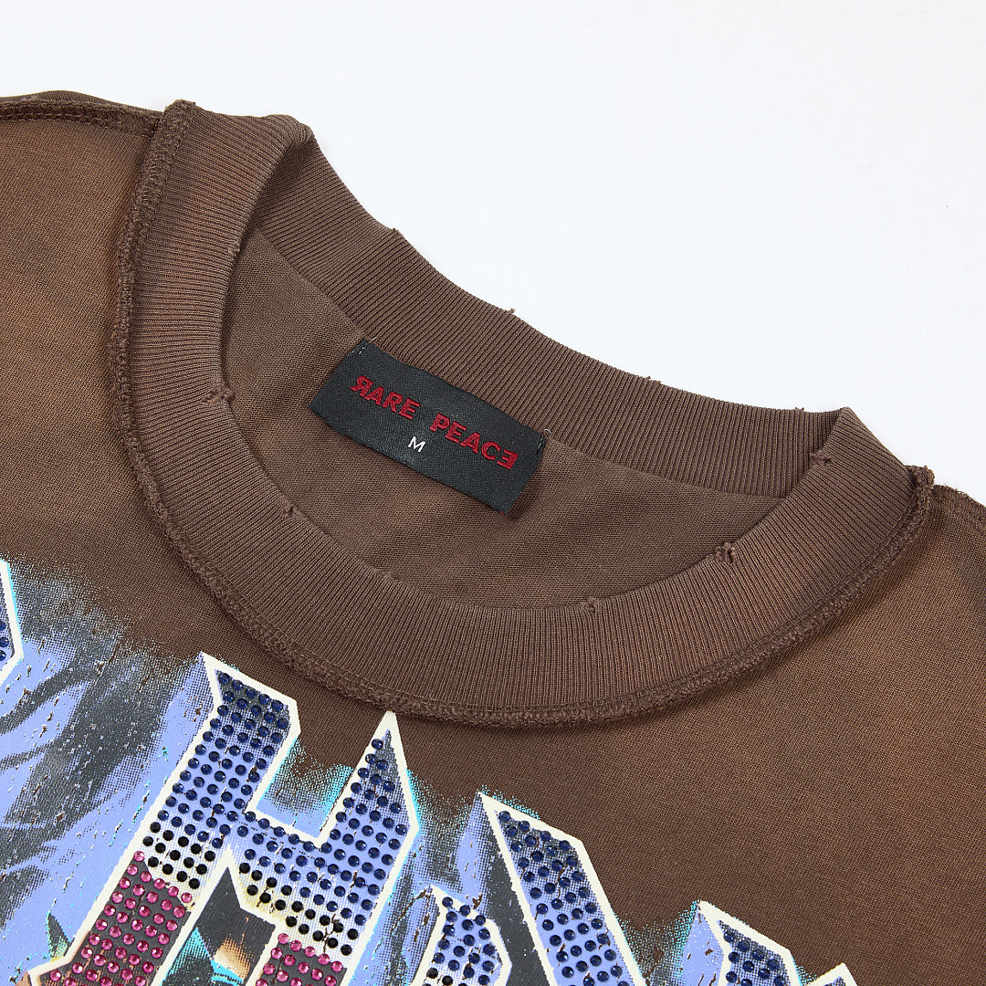 Rare Peace Bad Habit Oversized Graphic Tee