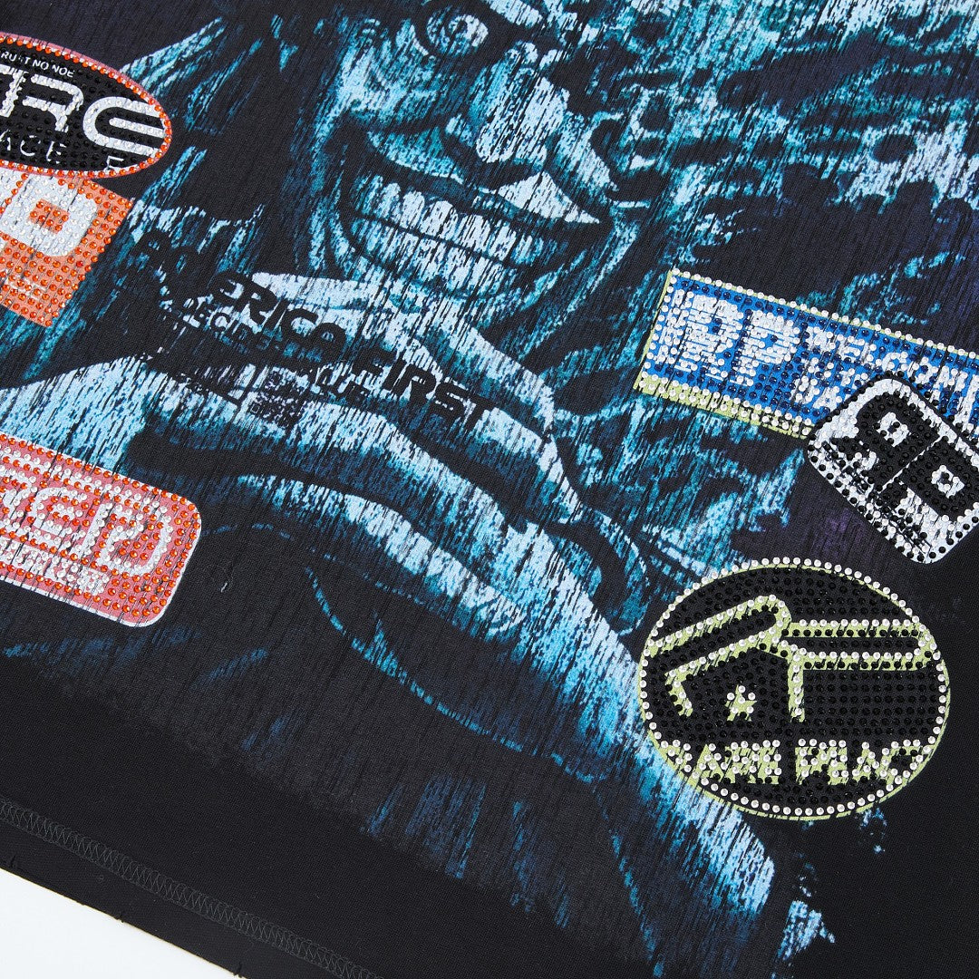 Rare Peace Decals Oversized Graphic Tee — Washed Black
