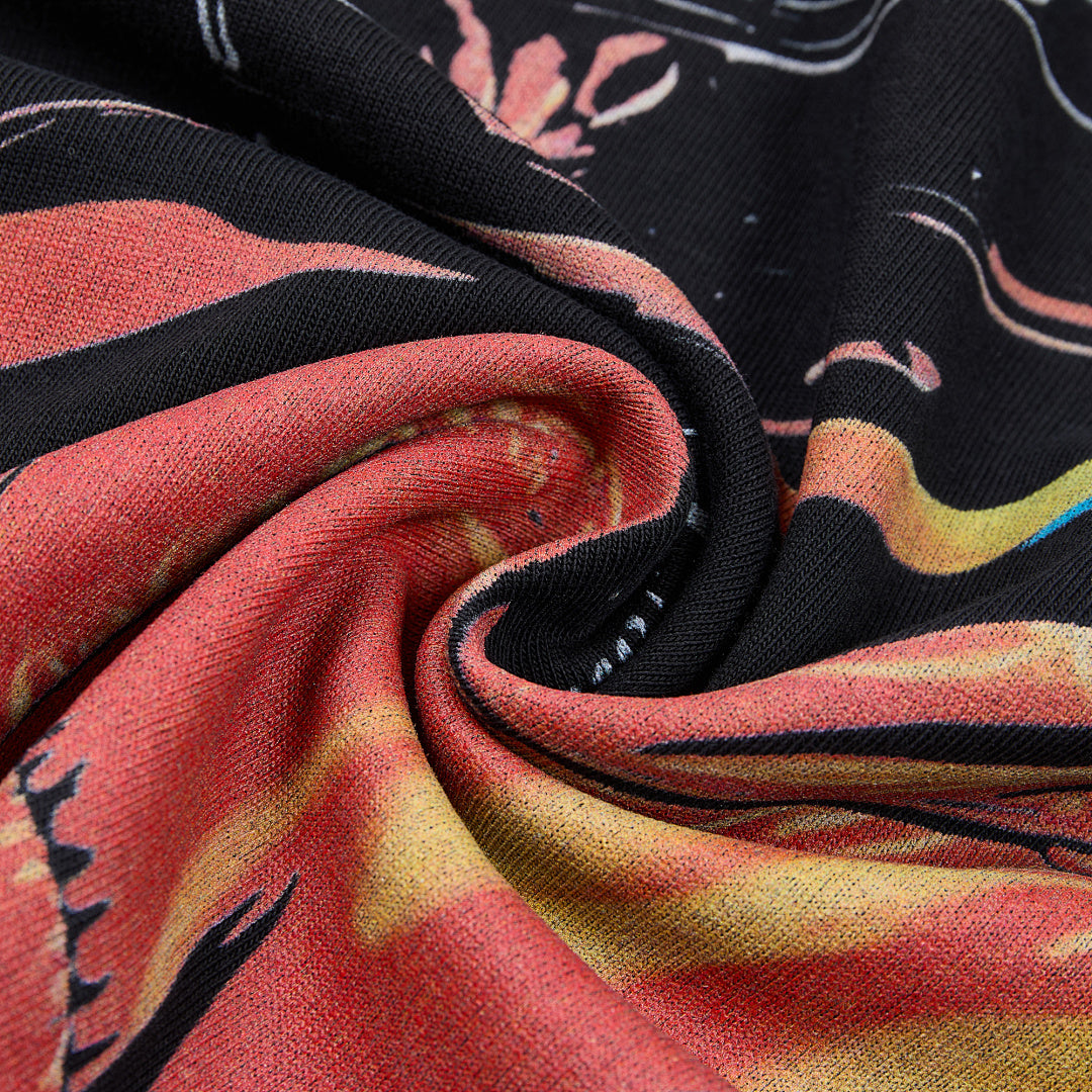 DUAA Champion Racer Oversized Graphic Tee — Black