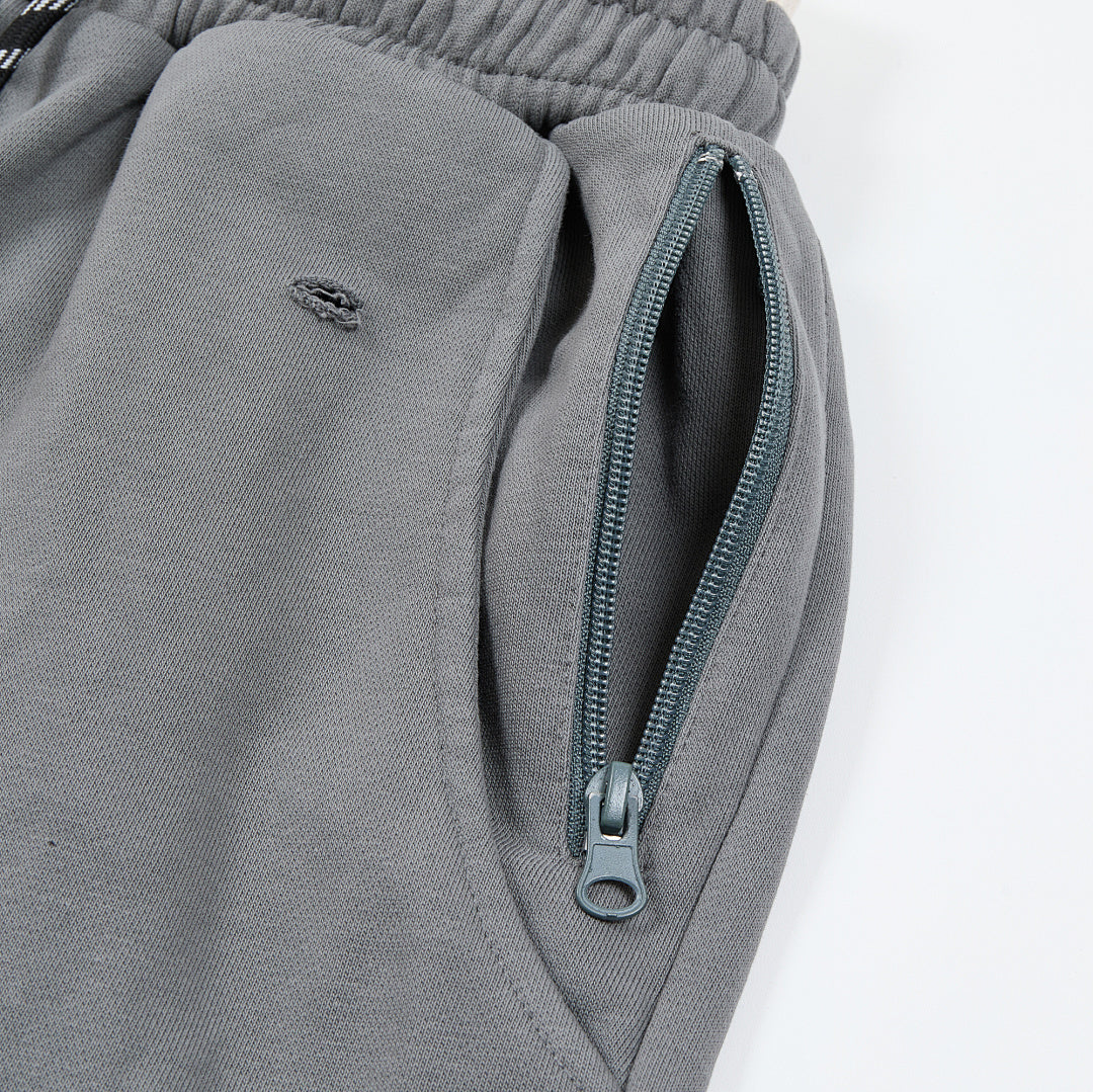 Rough Play Wordmark Oversized Sweatpants — Grey