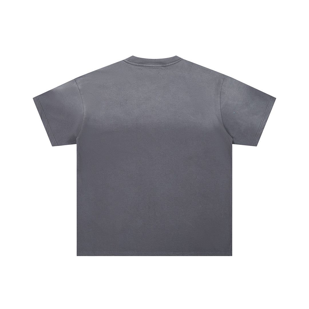 DUAA Baller Eagle Oversized Graphic Tee — Grey