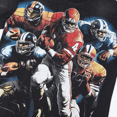 DUAA Gridiron Oversized Graphic Tee — Black