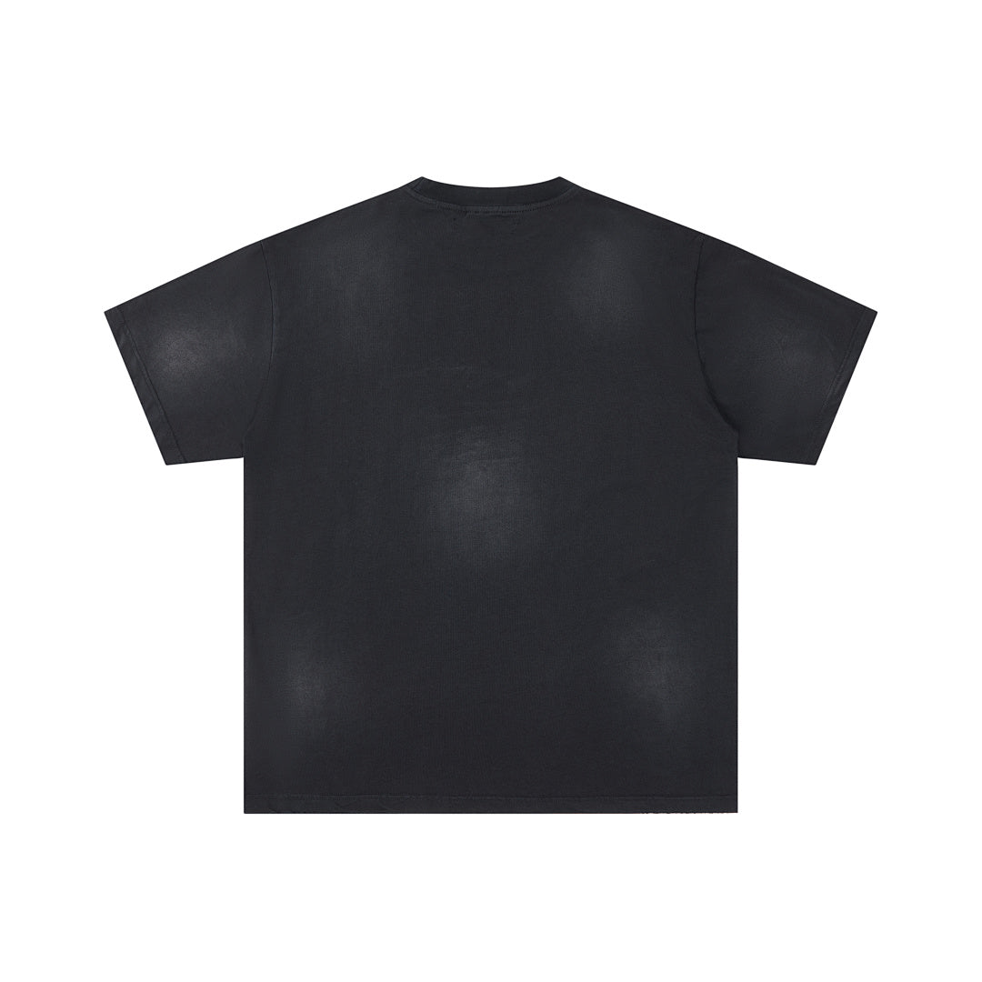 DUAA Gridiron Oversized Graphic Tee — Black
