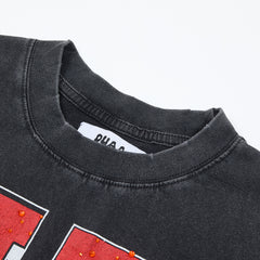 DUAA Worldwide Storm Oversized Graphic Tee — Black