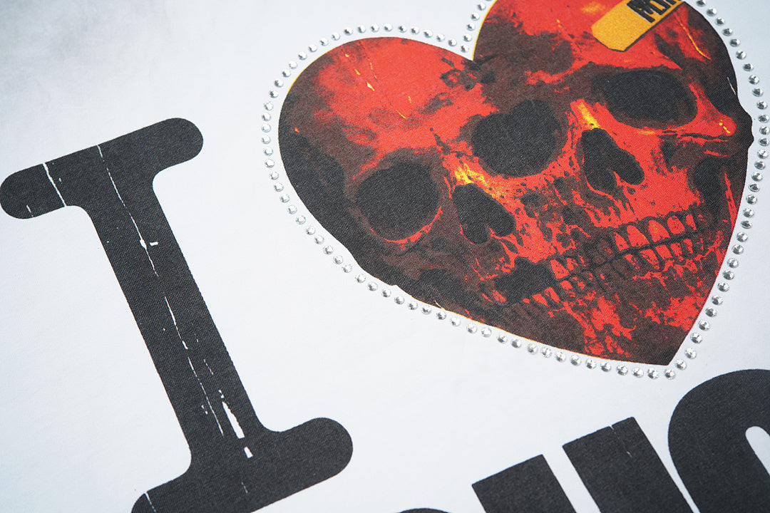 Rough Play I Love Rough Play Oversized Tee — White
