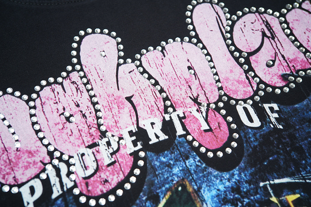 Rough Play We Own the Night Oversized Graphic Tee — Black