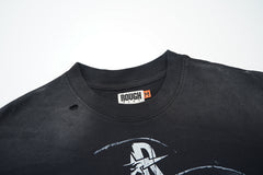 Rough Play Skull Rapper Oversized Graphic Tee — Black