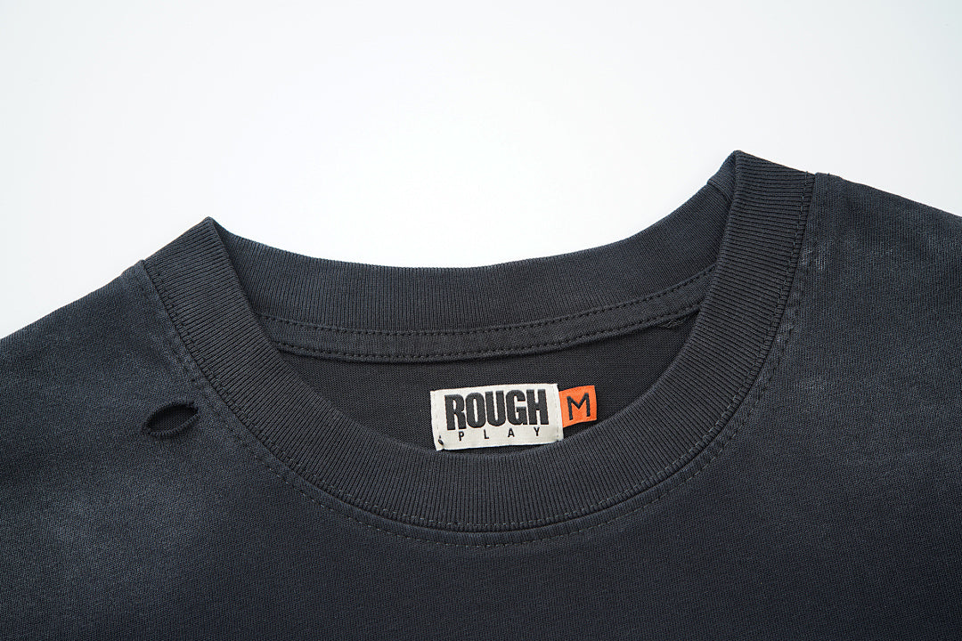 Rough Play King Kong Oversized Graphic Tee — Black