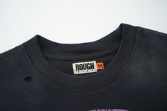 Rough Play Tour of the World Oversized Graphic Tee — Black