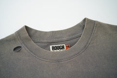 Rough Play Your Soul Is Mine Oversized Graphic Tee — Grey