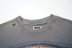 Rough Play Girls Just Wanna Play Rough Oversized Graphic Tee — Grey
